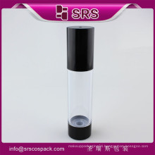 SRS Alibaba China plastic airless serum bottle, cylinder 50ml AS lotion packaging for cosmetic wholesale